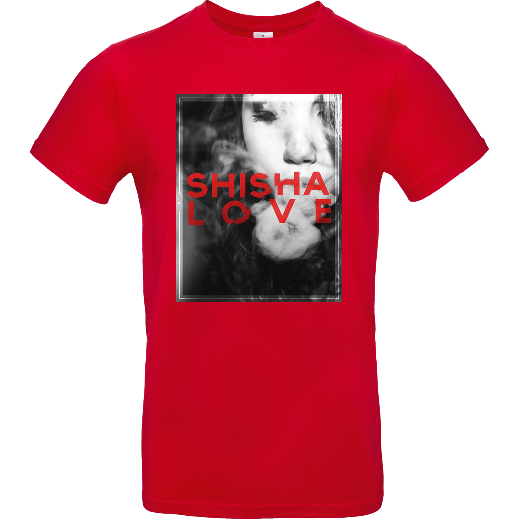 schmittywersonst schmittywersonst - Love Shisha T-Shirt B&C EXACT 190 - Rot