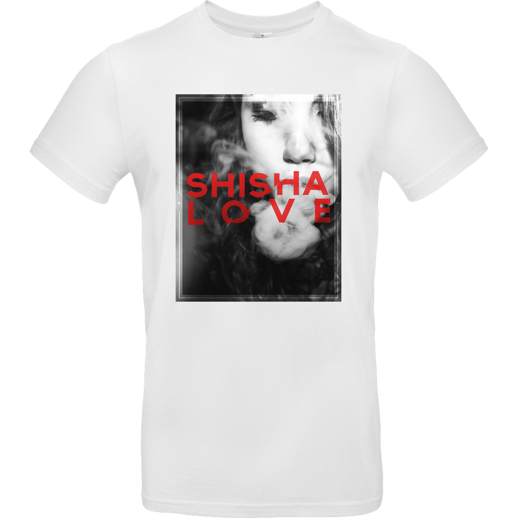schmittywersonst schmittywersonst - Love Shisha T-Shirt B&C EXACT 190 - Weiß