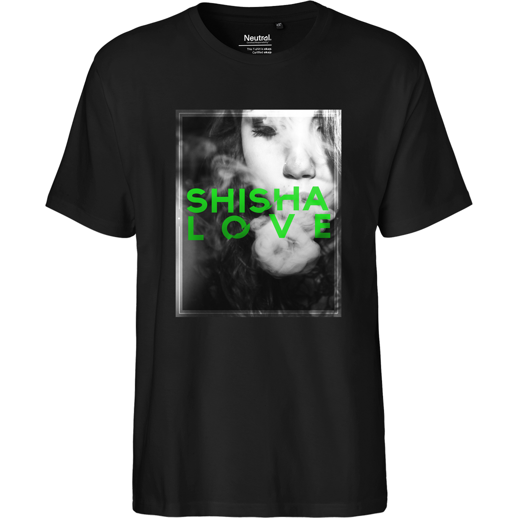 schmittywersonst schmittywersonst - Love Shisha T-Shirt Fairtrade T-Shirt - schwarz