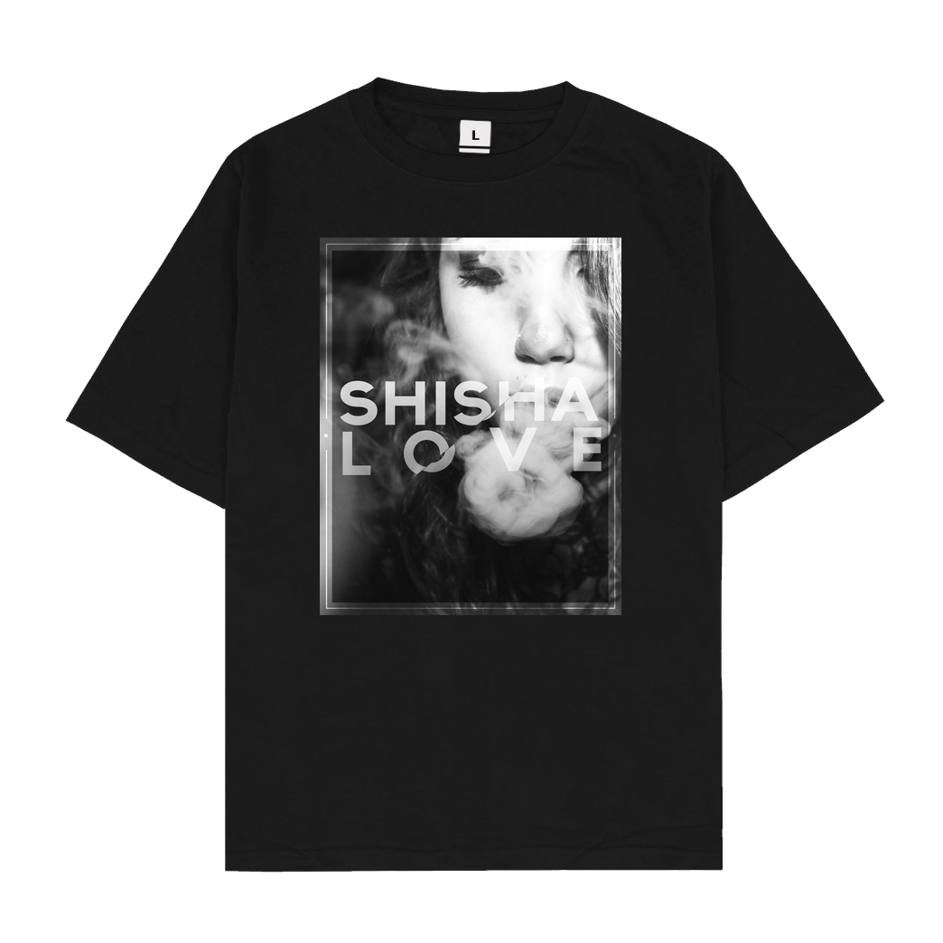 schmittywersonst schmittywersonst - Love Shisha T-Shirt Oversize T-Shirt - Schwarz