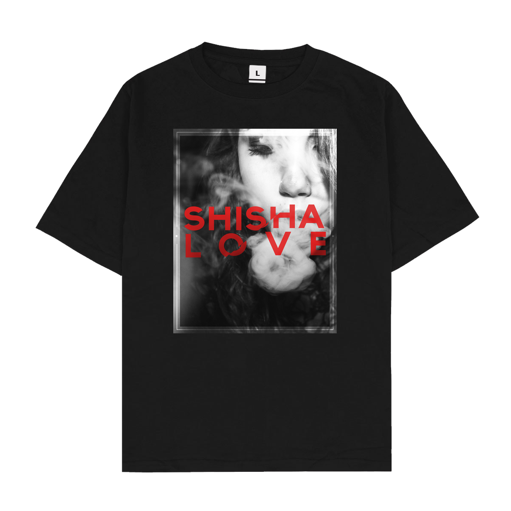 schmittywersonst schmittywersonst - Love Shisha T-Shirt Oversize T-Shirt - Schwarz
