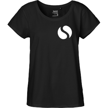 schmittywersonst - S Logo Fairtrade Loose Fit Girlie - schwarz