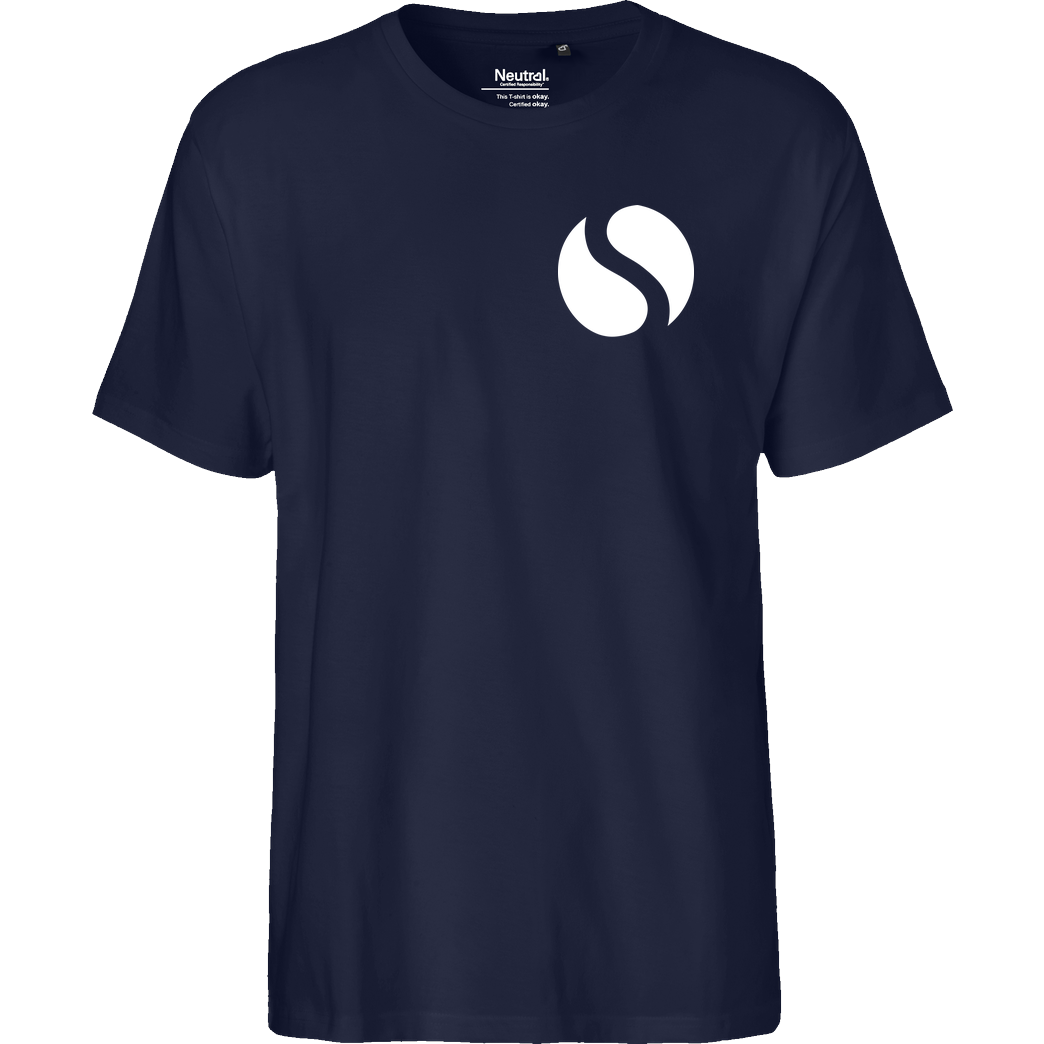 schmittywersonst schmittywersonst - S Logo T-Shirt Fairtrade T-Shirt - navy