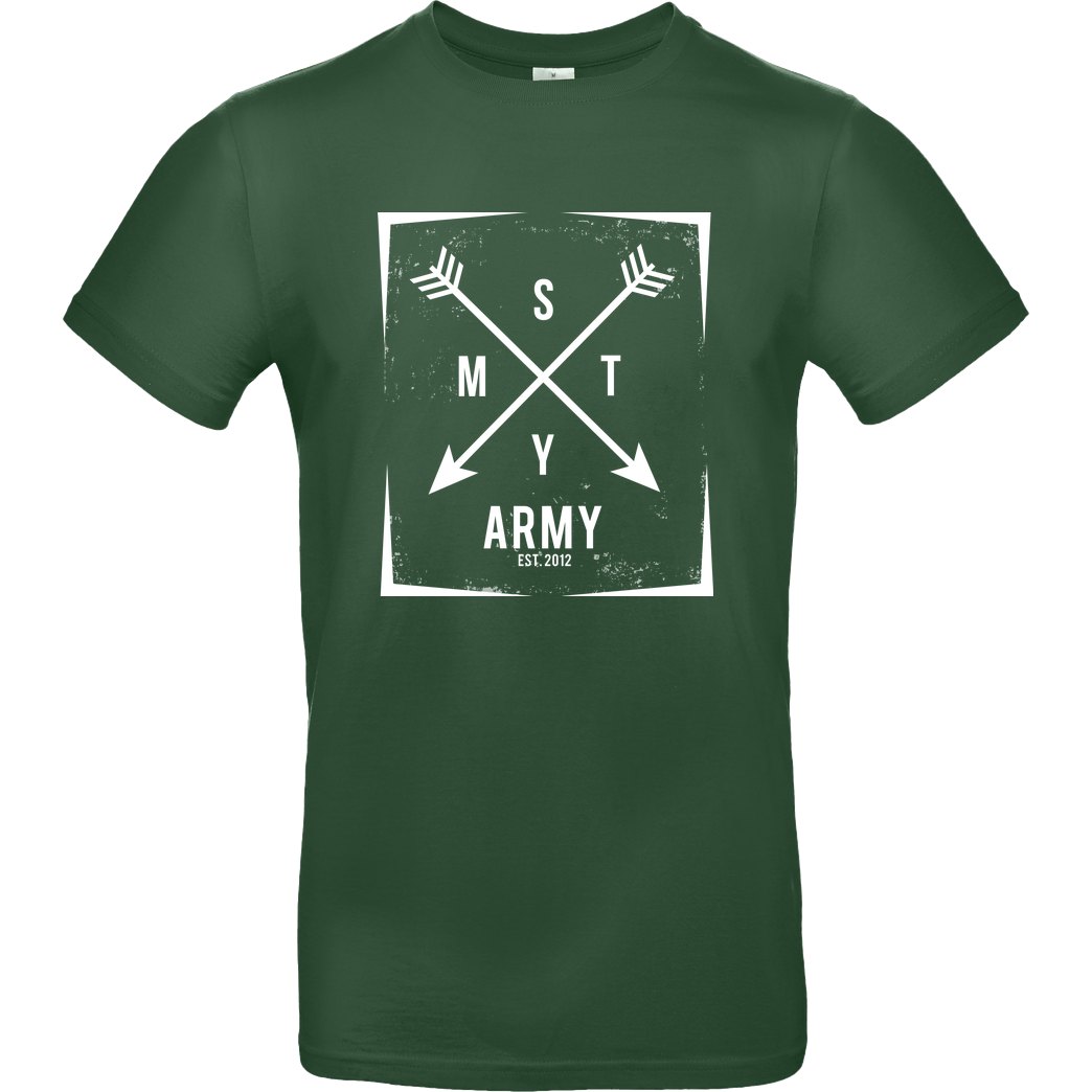 schmittywersonst schmittywersonst - SMTY Army T-Shirt B&C EXACT 190 - Flaschengrün