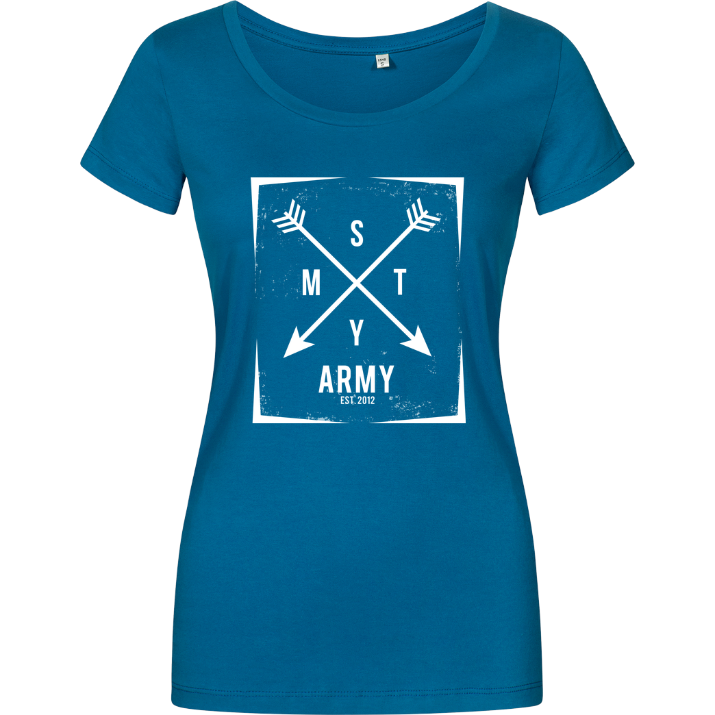 schmittywersonst schmittywersonst - SMTY Army T-Shirt Damenshirt petrol