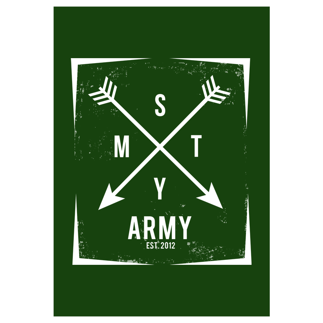 schmittywersonst schmittywersonst - SMTY Army Druck Kunstdruck grün