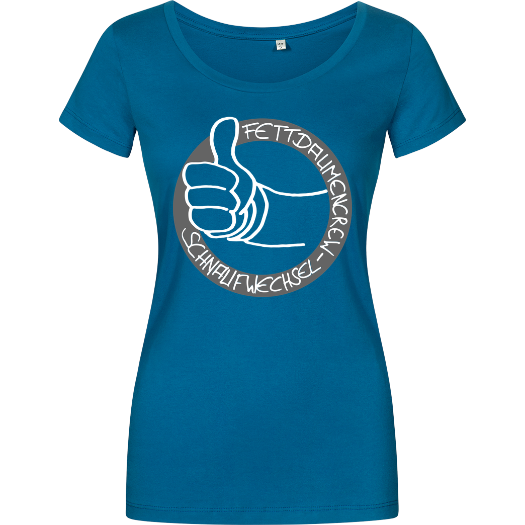 Schnaufwechsel Schnaufwechsel - Logo T-Shirt Damenshirt petrol