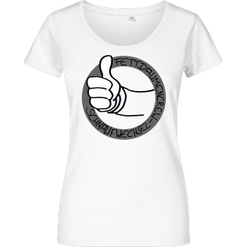 Schnaufwechsel - Logo Damenshirt weiss