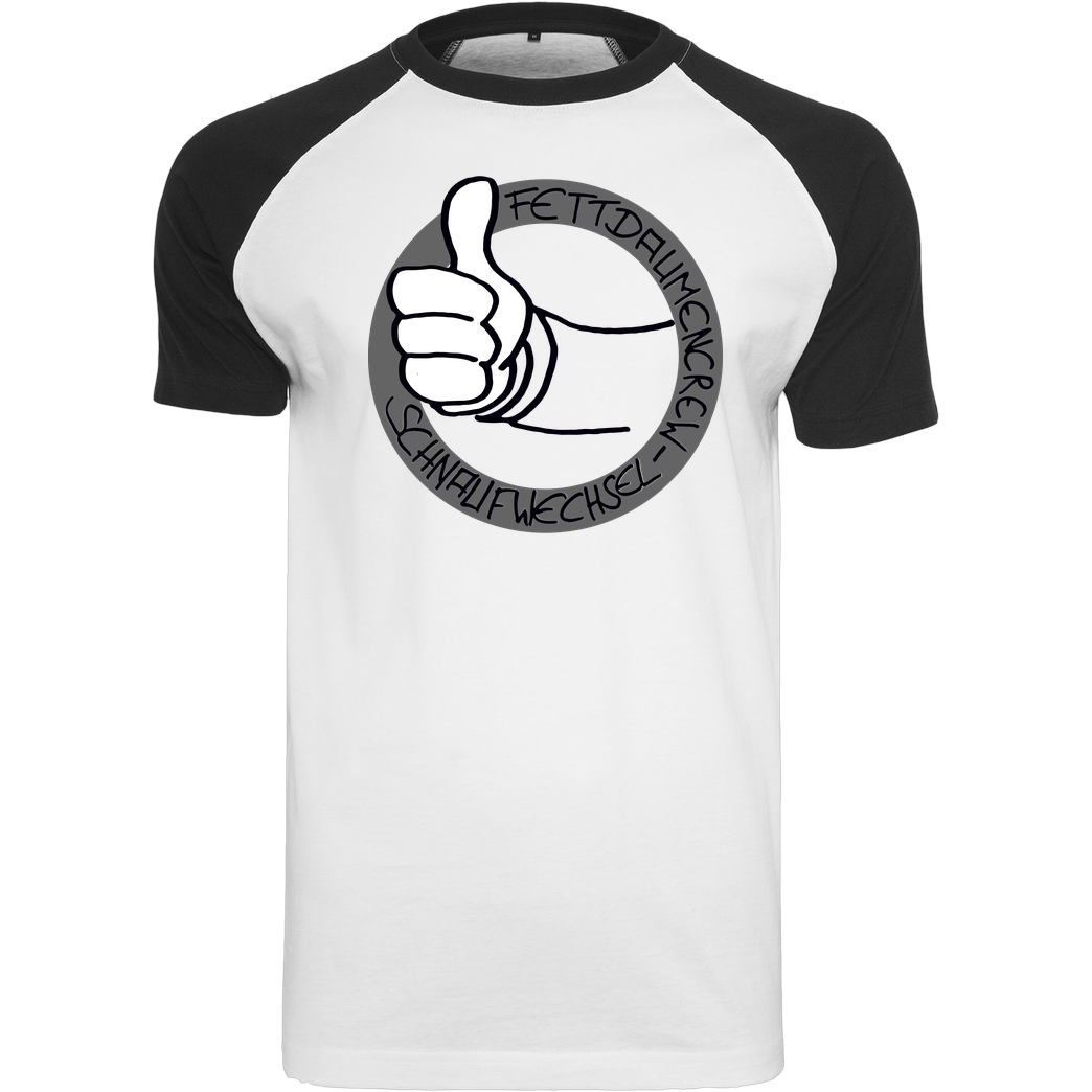 Schnaufwechsel Schnaufwechsel - Logo T-Shirt Raglan-Shirt weiß