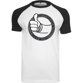 Schnaufwechsel - Logo Raglan-Shirt weiß