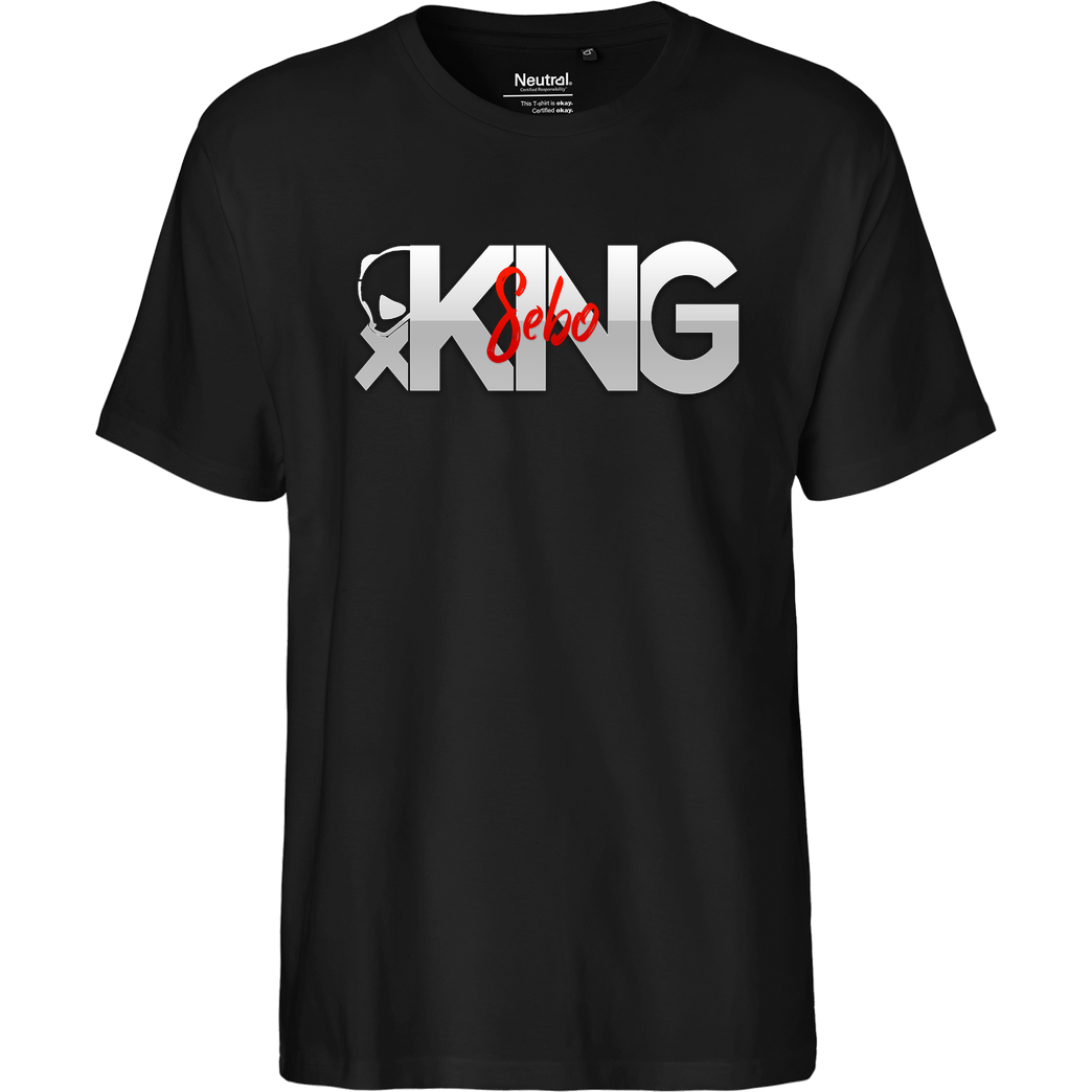 ScriptOase Script Oase - King Sebo T-Shirt Fairtrade T-Shirt - schwarz