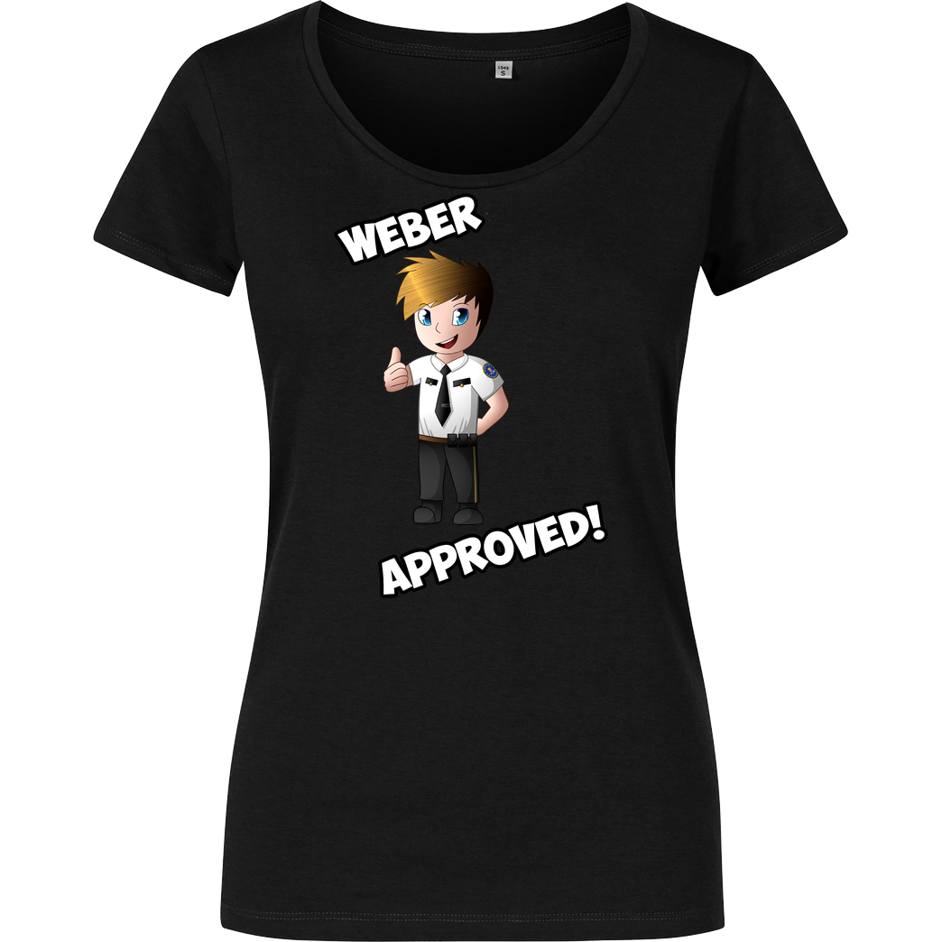 ScriptOase Script Oase - Weber approved T-Shirt Damenshirt schwarz