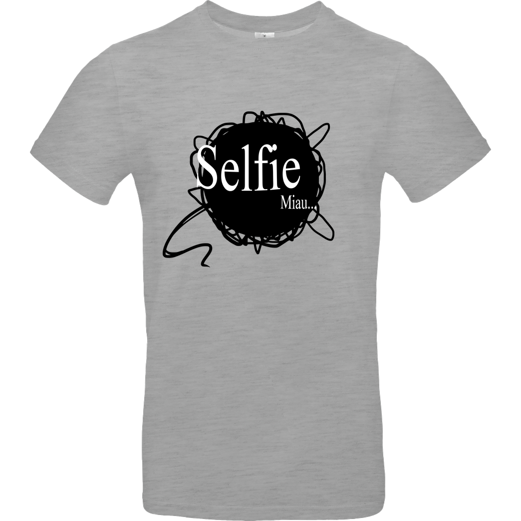 Selbstgespräch Selbstgespräch - Selfie T-Shirt B&C EXACT 190 - heather grey