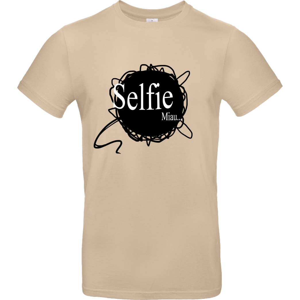 Selbstgespräch Selbstgespräch - Selfie T-Shirt B&C EXACT 190 - Sand