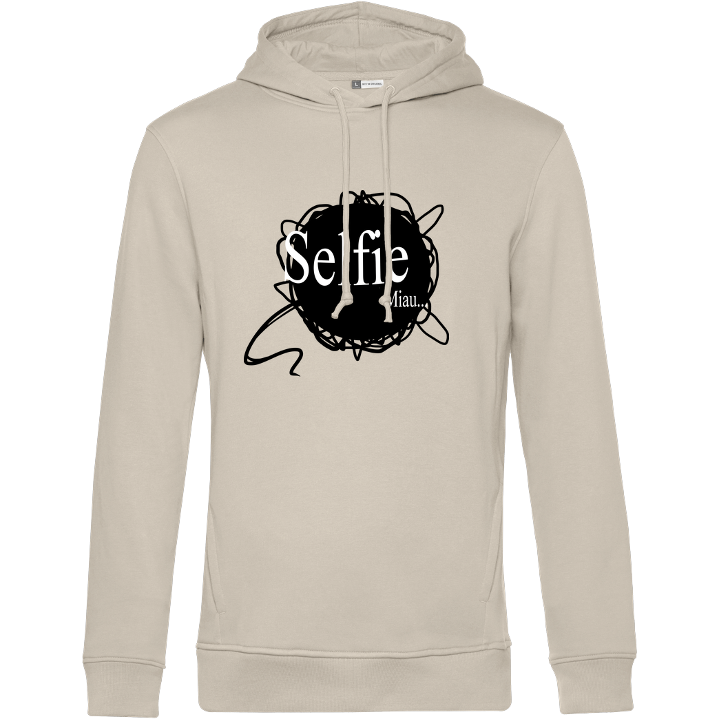Selbstgespräch Selbstgespräch - Selfie Sweatshirt B&C HOODED INSPIRE - Cremeweiß