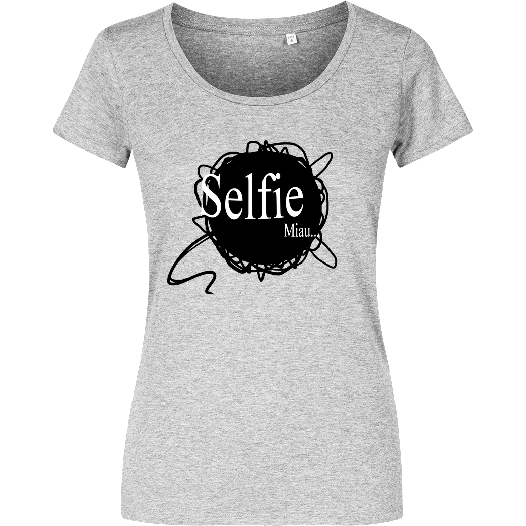 Selbstgespräch Selbstgespräch - Selfie T-Shirt Damenshirt heather grey