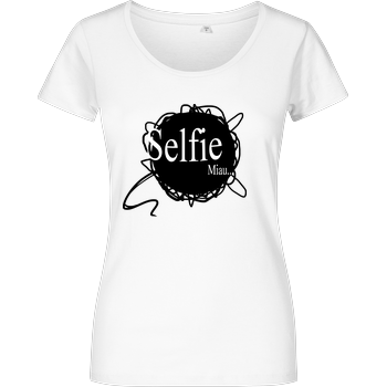 Selbstgespräch - Selfie Damenshirt weiss