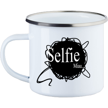 Selbstgespräch - Selfie Emaille Tasse