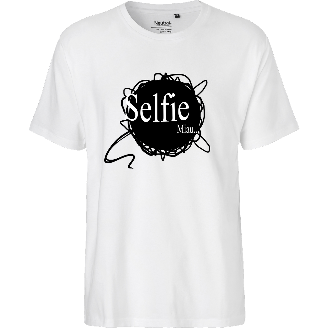 Selbstgespräch Selbstgespräch - Selfie T-Shirt Fairtrade T-Shirt - weiß