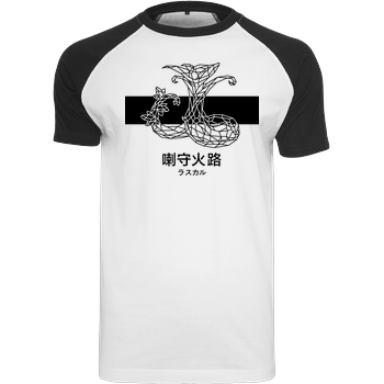 Sephiron - Mokuba 01 Raglan-Shirt weiß