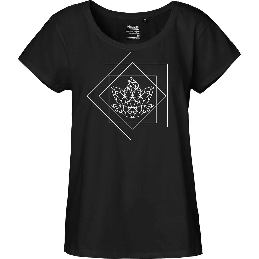 Sephiron Sephiron - Schlingel Lines T-Shirt Fairtrade Loose Fit Girlie - schwarz