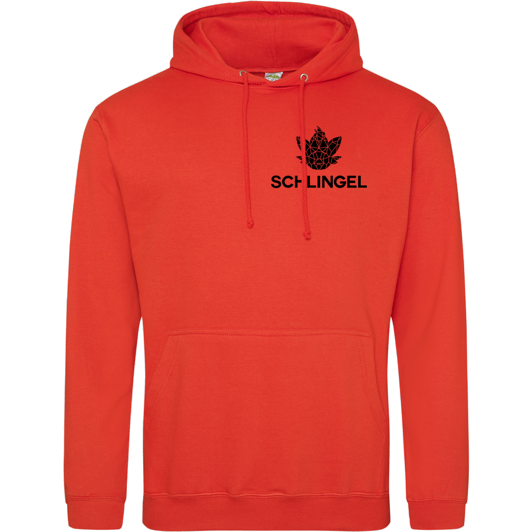 Sephiron Sephiron - Schlingel Polygon pocket Sweatshirt JH Hoodie - Orange