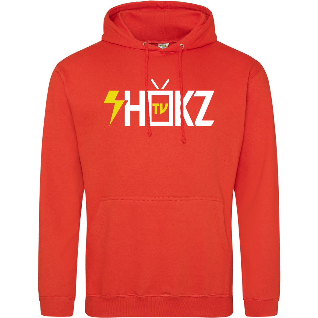 shokzTV shokzTV - Logo Hoodie Sweatshirt JH Hoodie - Orange