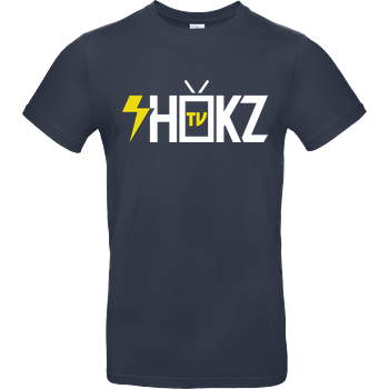 shokzTV - Logo T-shirt B&C EXACT 190 - Navy