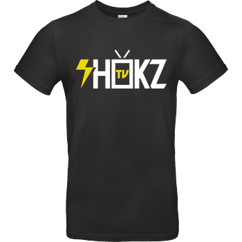 shokzTV - Logo T-shirt B&C EXACT 190 - Schwarz