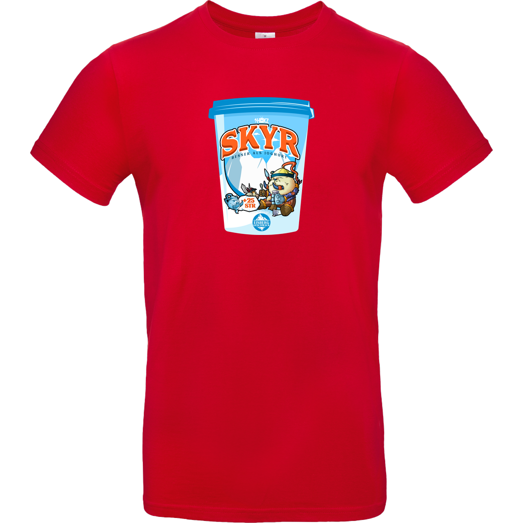 shokzTV shokzTV - Skyr T-shirt T-Shirt B&C EXACT 190 - Rot