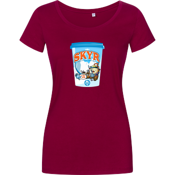 shokzTV - Skyr T-shirt Damenshirt berry