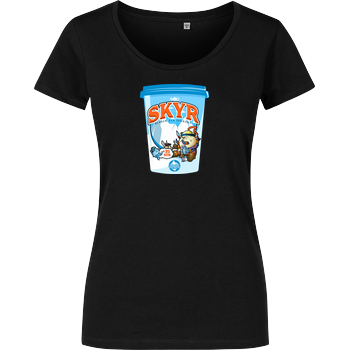 shokzTV - Skyr T-shirt Damenshirt schwarz