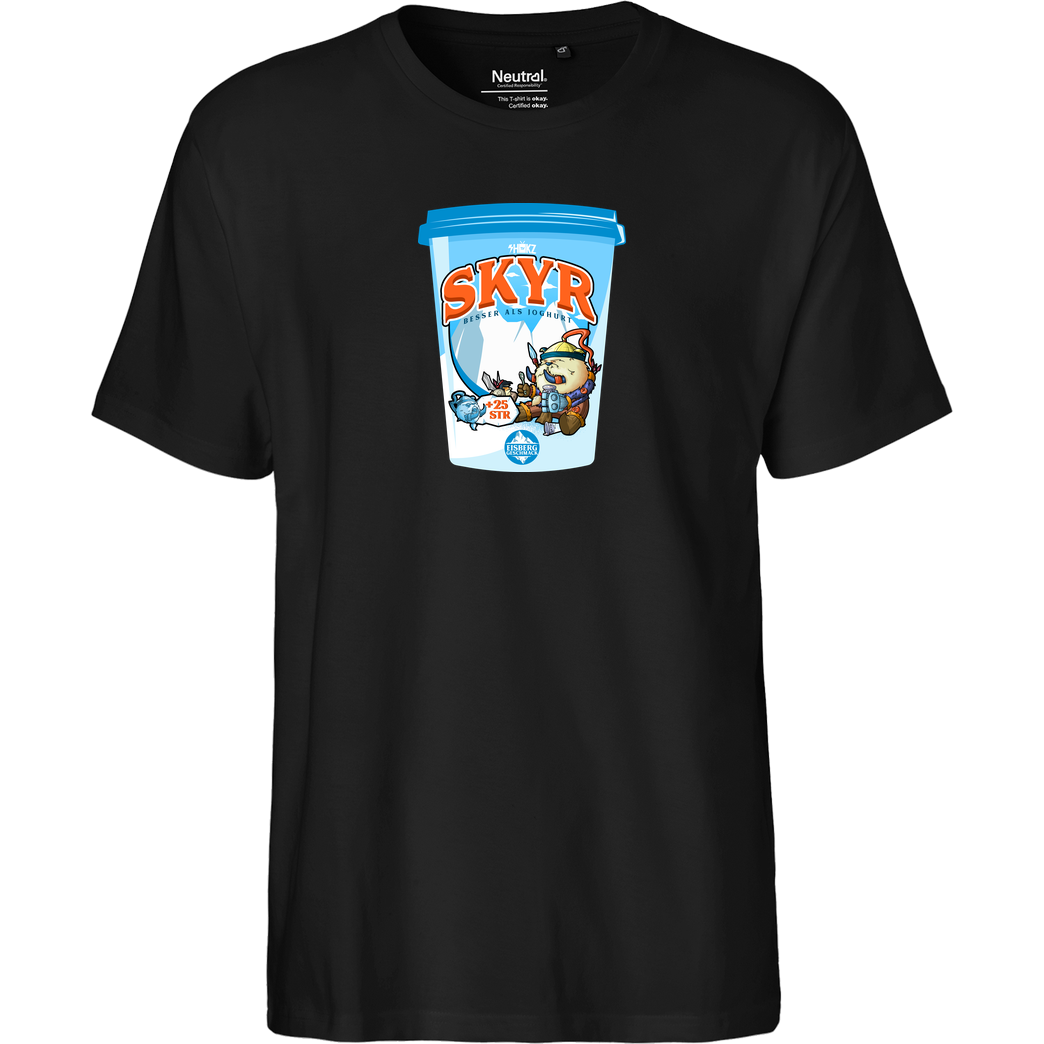 shokzTV shokzTV - Skyr T-shirt T-Shirt Fairtrade T-Shirt - schwarz