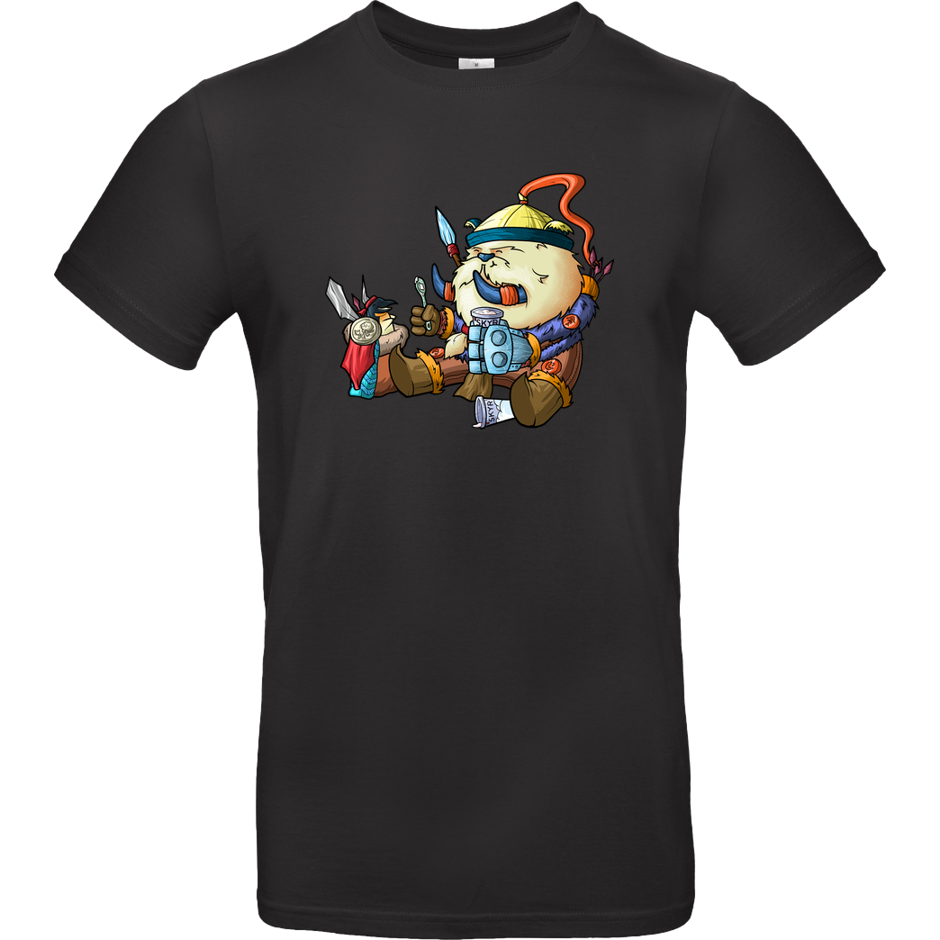 shokzTV shokzTV - Tusk with penguin T-shirt T-Shirt B&C EXACT 190 - Schwarz