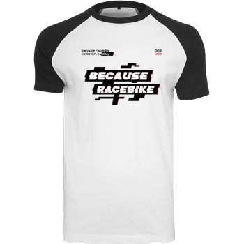 Slaty - Because Racebike Arcade Raglan-Shirt weiß
