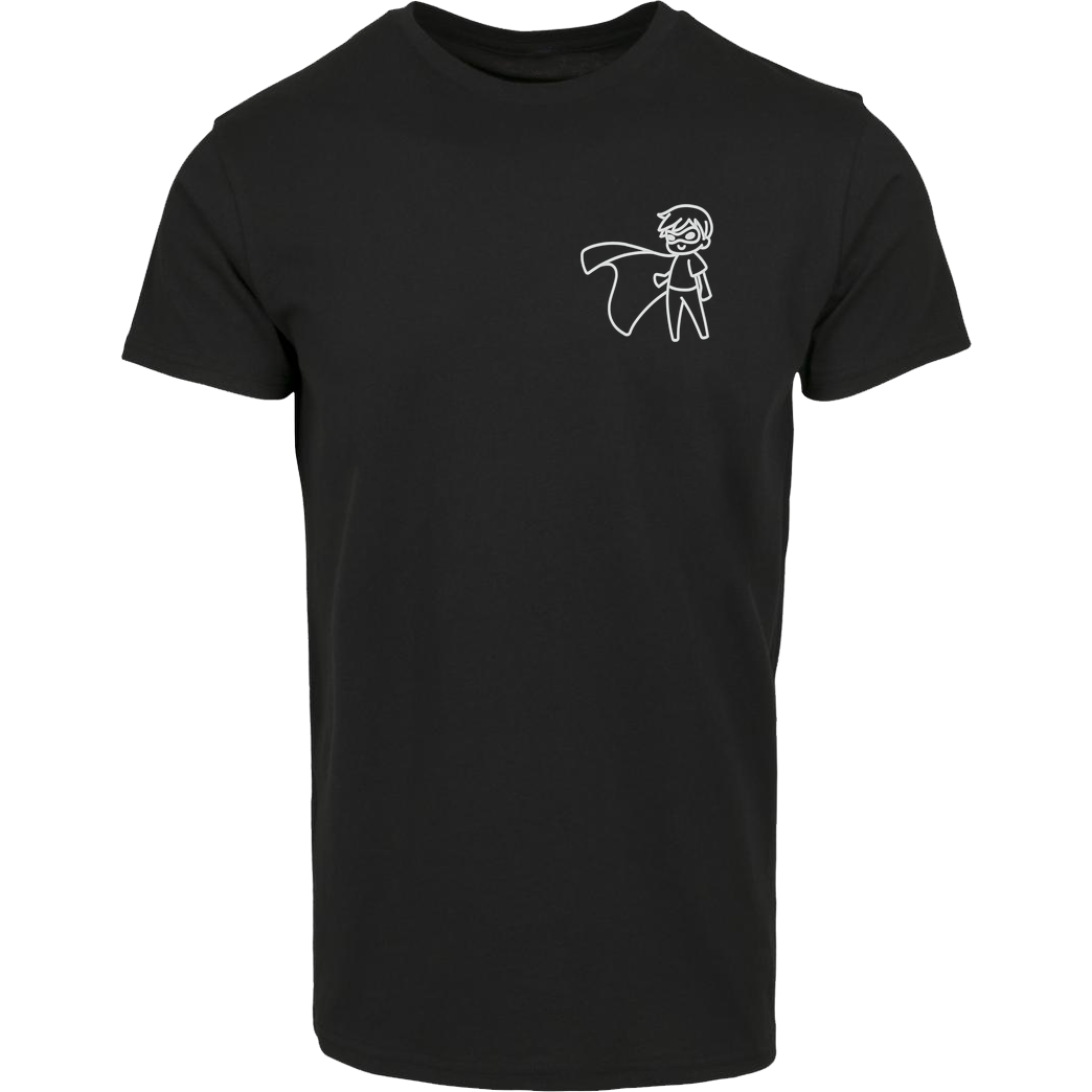 Snoxh Snoxh - Superheld gestickt T-Shirt Hausmarke T-Shirt  - Schwarz