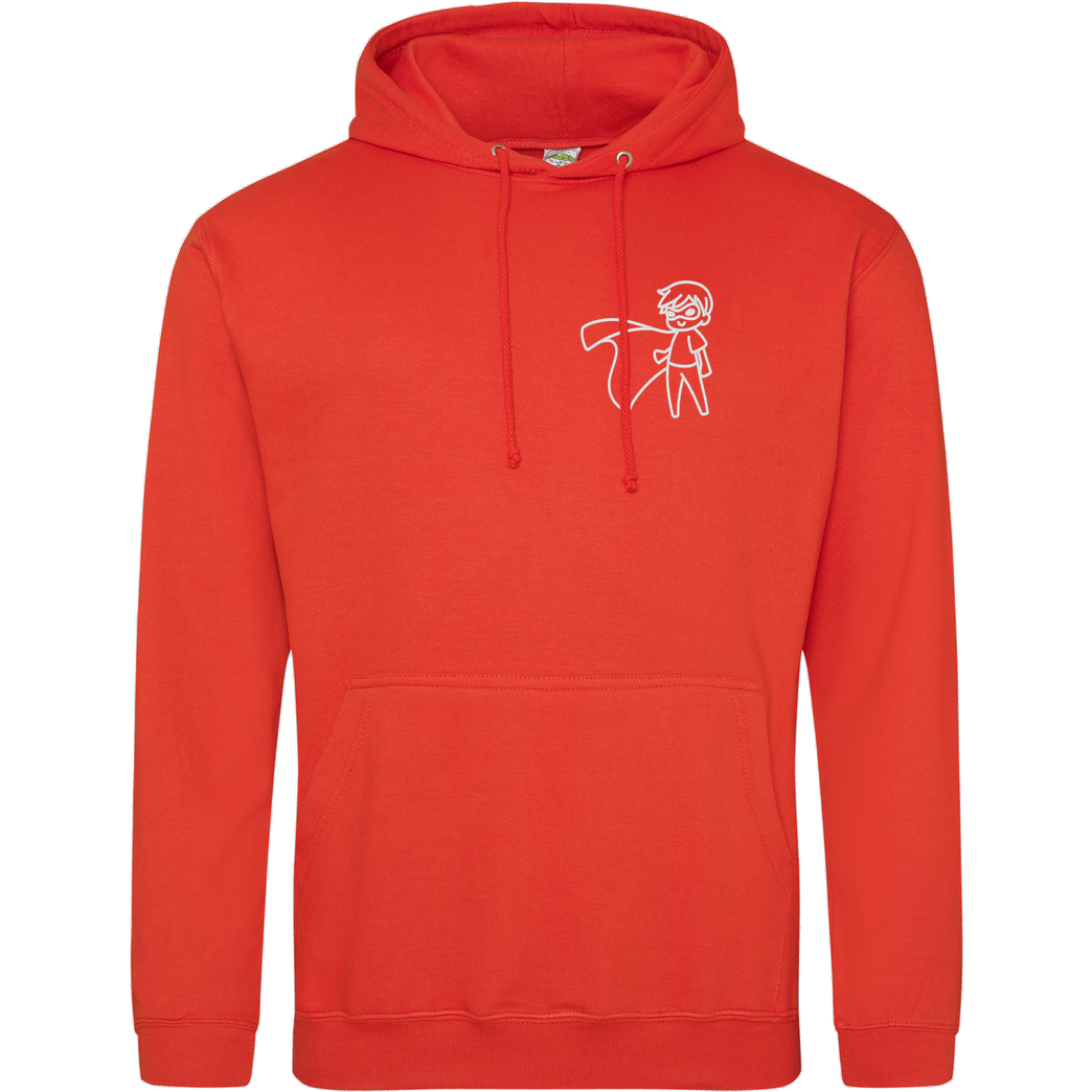 Snoxh Snoxh - Superheld gestickt Sweatshirt JH Hoodie - Orange