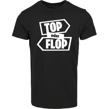 Snoxh - Top oder Flop Hausmarke T-Shirt  - Schwarz