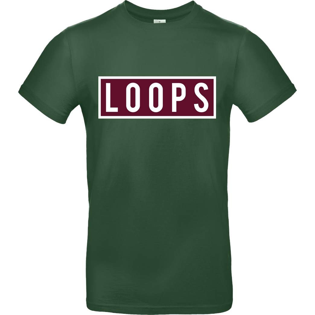 Sonny Loops Sonny Loops - Square T-Shirt B&C EXACT 190 - Flaschengrün
