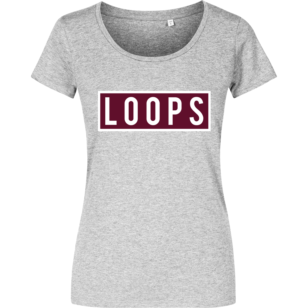 Sonny Loops Sonny Loops - Square T-Shirt Damenshirt heather grey
