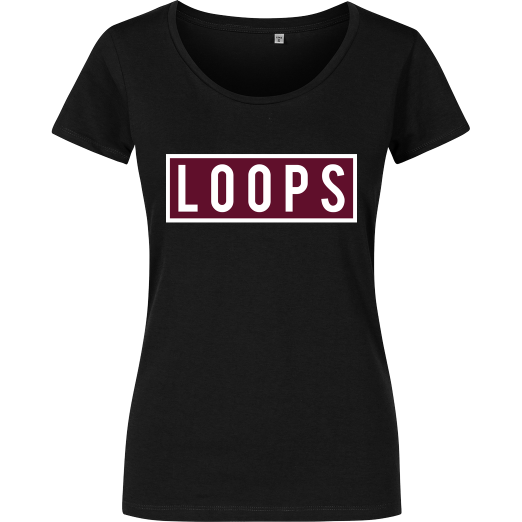 Sonny Loops Sonny Loops - Square T-Shirt Damenshirt schwarz