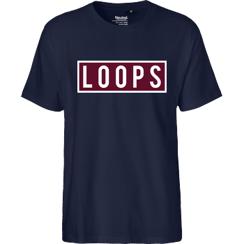 Sonny Loops - Square Fairtrade T-Shirt - navy