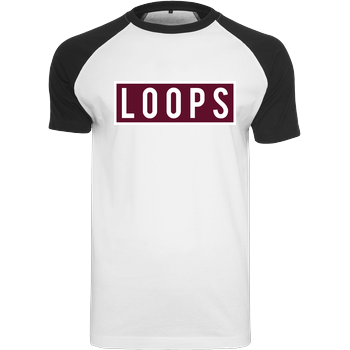 Sonny Loops - Square Raglan-Shirt weiß