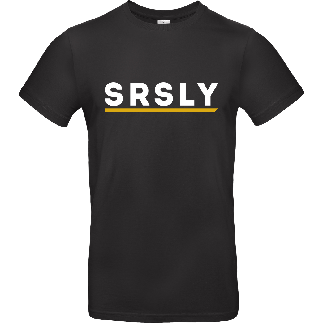 SRSLY SRSLY - Logo T-Shirt B&C EXACT 190 - Schwarz