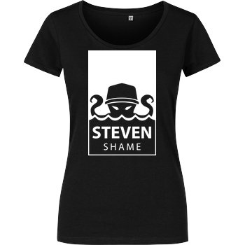Steven Shame - Girl-Shirt Damenshirt schwarz