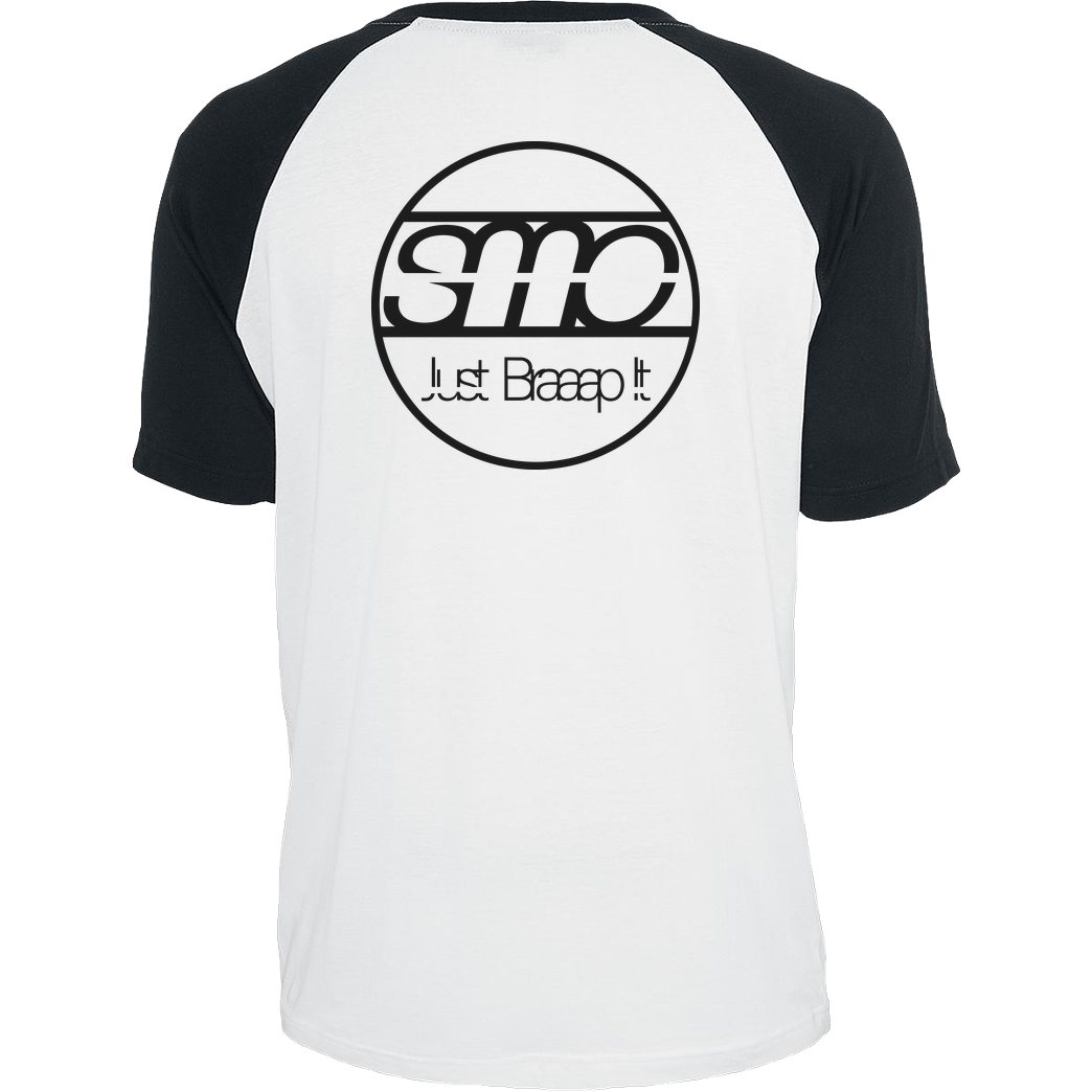 SumoOlli74 SumoOlli - Just Braaap It T-Shirt Raglan-Shirt weiß