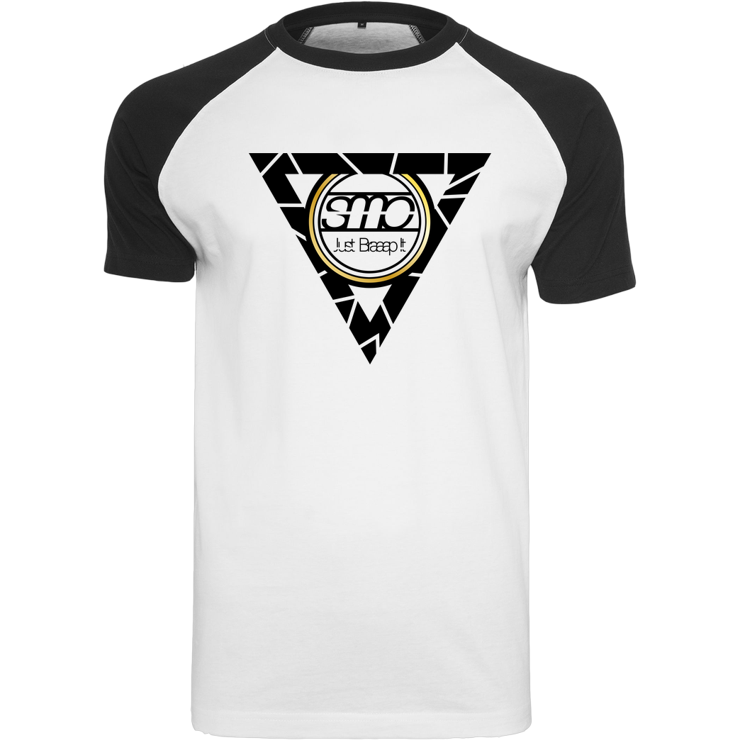 SumoOlli74 SumoOlli - Triangle T-Shirt Raglan-Shirt weiß