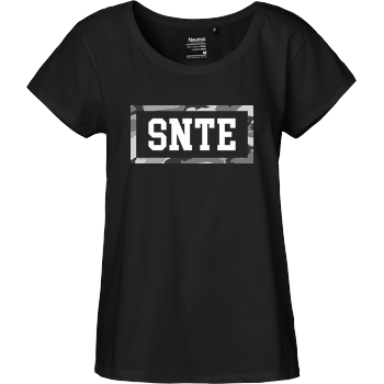 Synte - Camo Logo Fairtrade Loose Fit Girlie - schwarz
