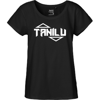 TaniLu Logo Fairtrade Loose Fit Girlie - schwarz