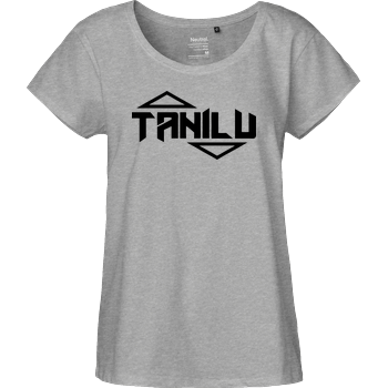 TaniLu Logo Fairtrade Loose Fit Girlie - heather grey
